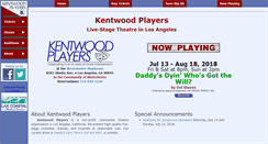 Desktop Screenshot of kentwoodplayers.org