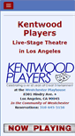 Mobile Screenshot of kentwoodplayers.org
